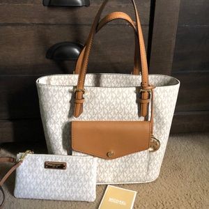 Michael Kors handbag and wristlet